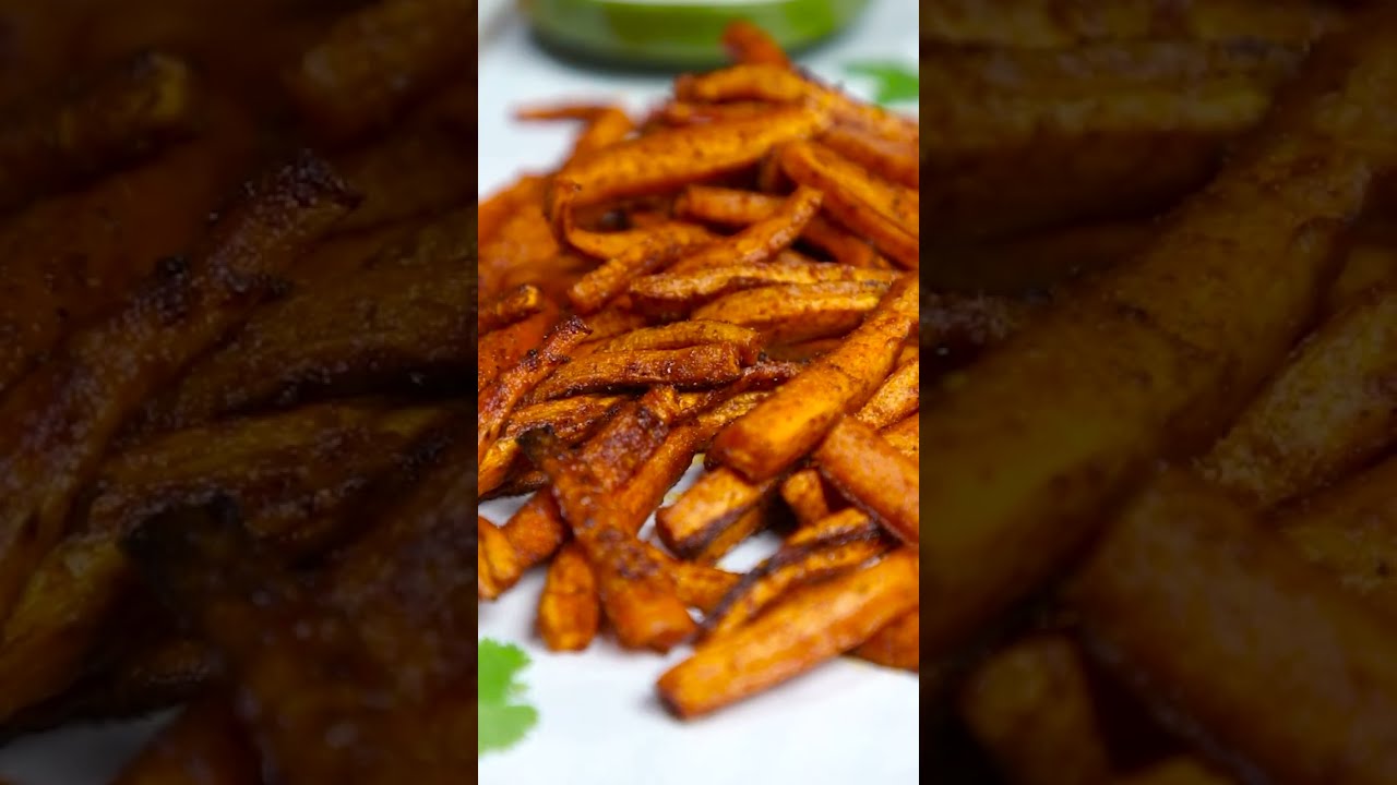 Carrot fries 🍟😋 #homemade #tasty #snacks #vegetarian