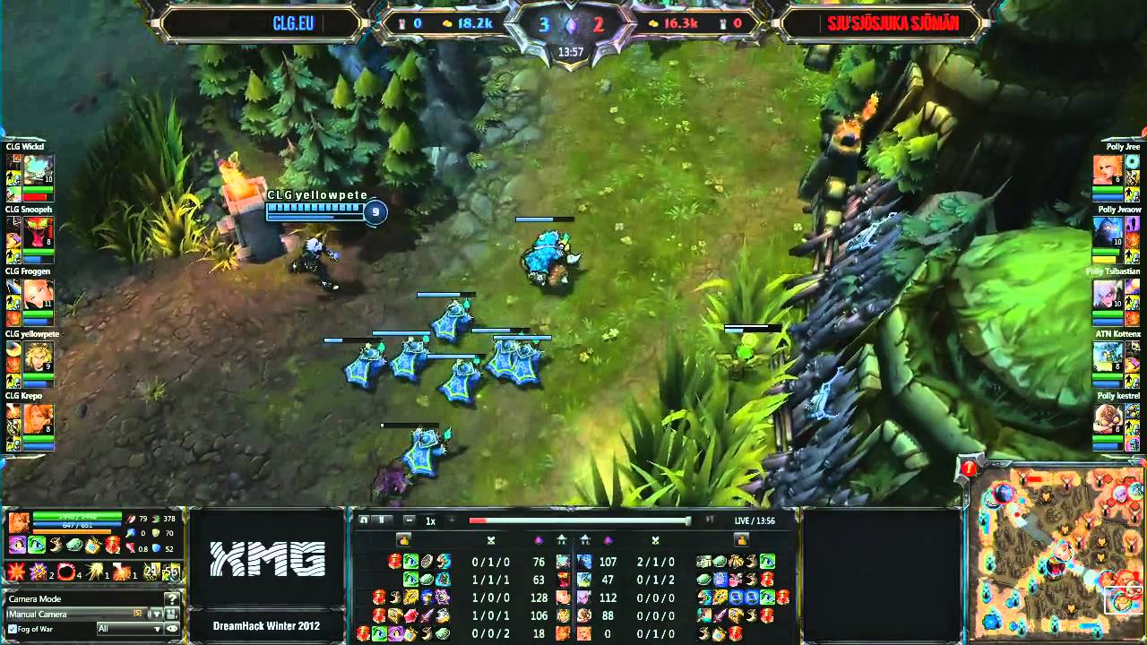 LoL Dreamhack CLG.EU vs SSS (Game 1/1)