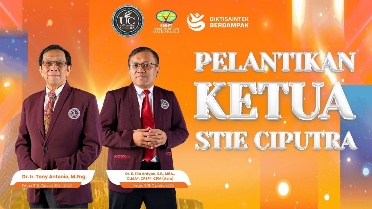 Pelantikan Ketua STIE Ciputra Makassar 2025