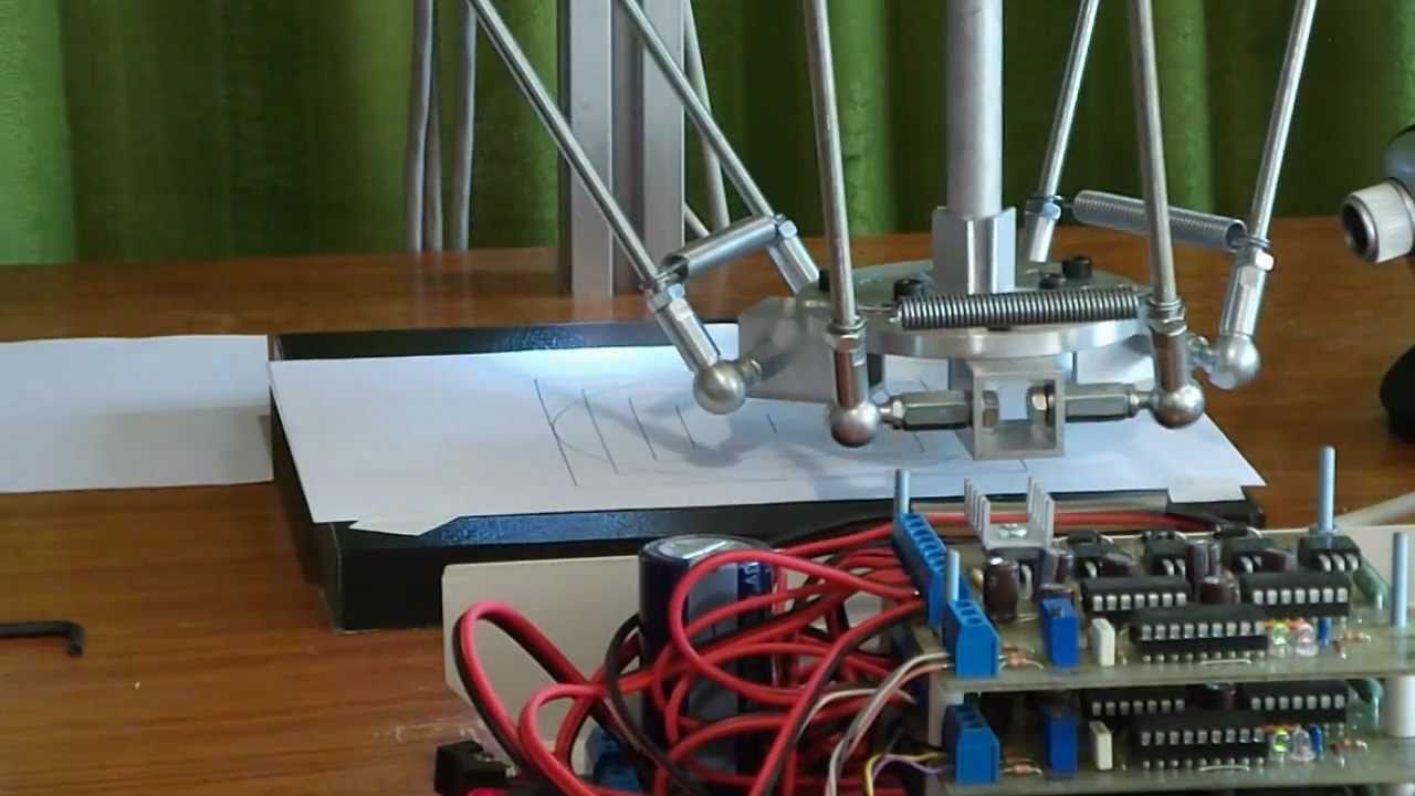 Delta robot cnc test
