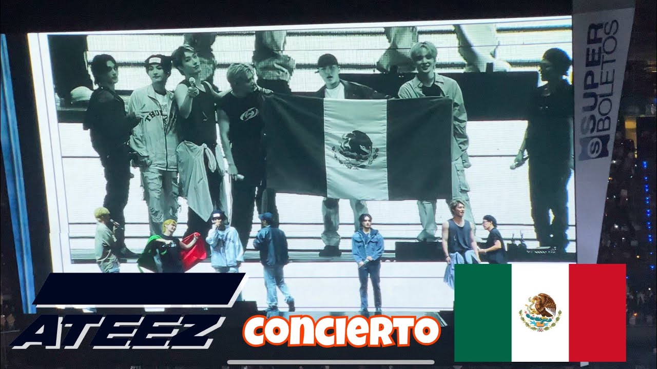 ATEEZ Concierto México Completo 4K 🖤 #ateez #mexico #concierto #concert