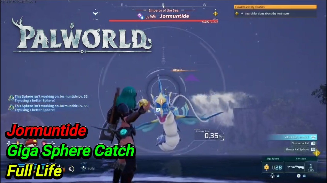 Palworld 1.0 / Jormuntide / Giga Sphere Catch / Full Life / 0.35%
