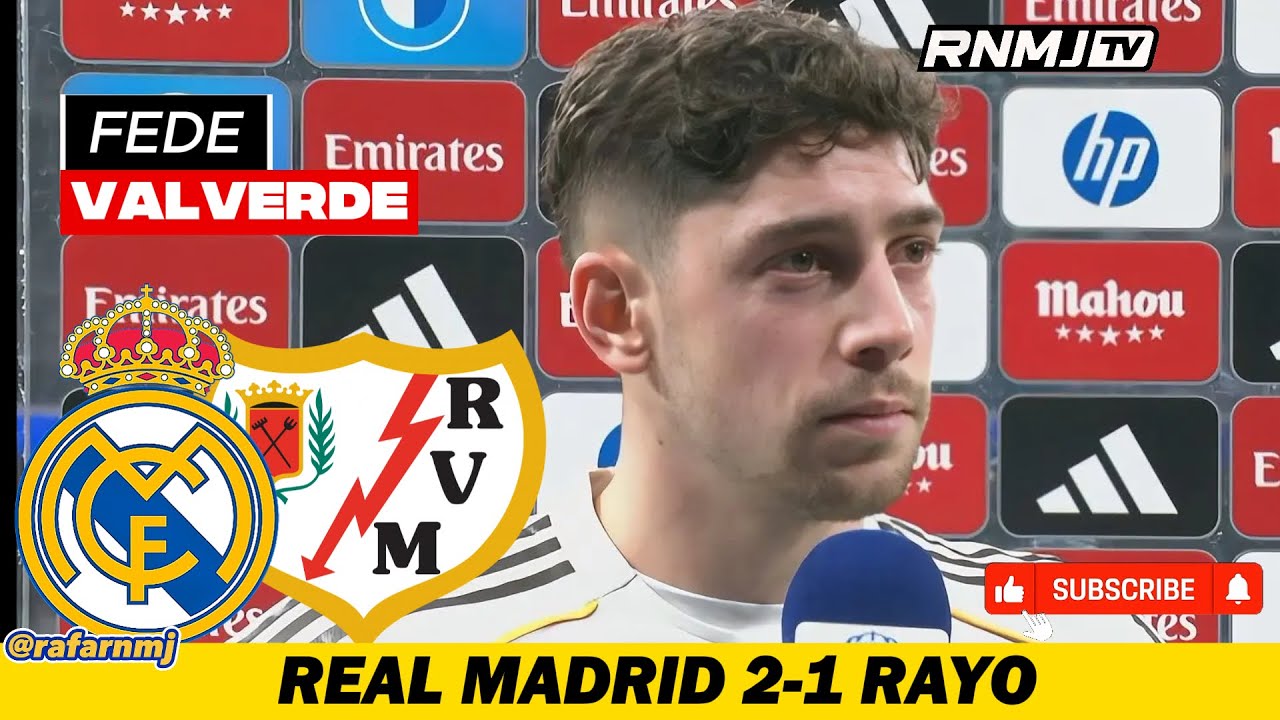 Declaraciones de VALVERDE Post Real Madrid 2-1 Rayo Vallecano (hoy)