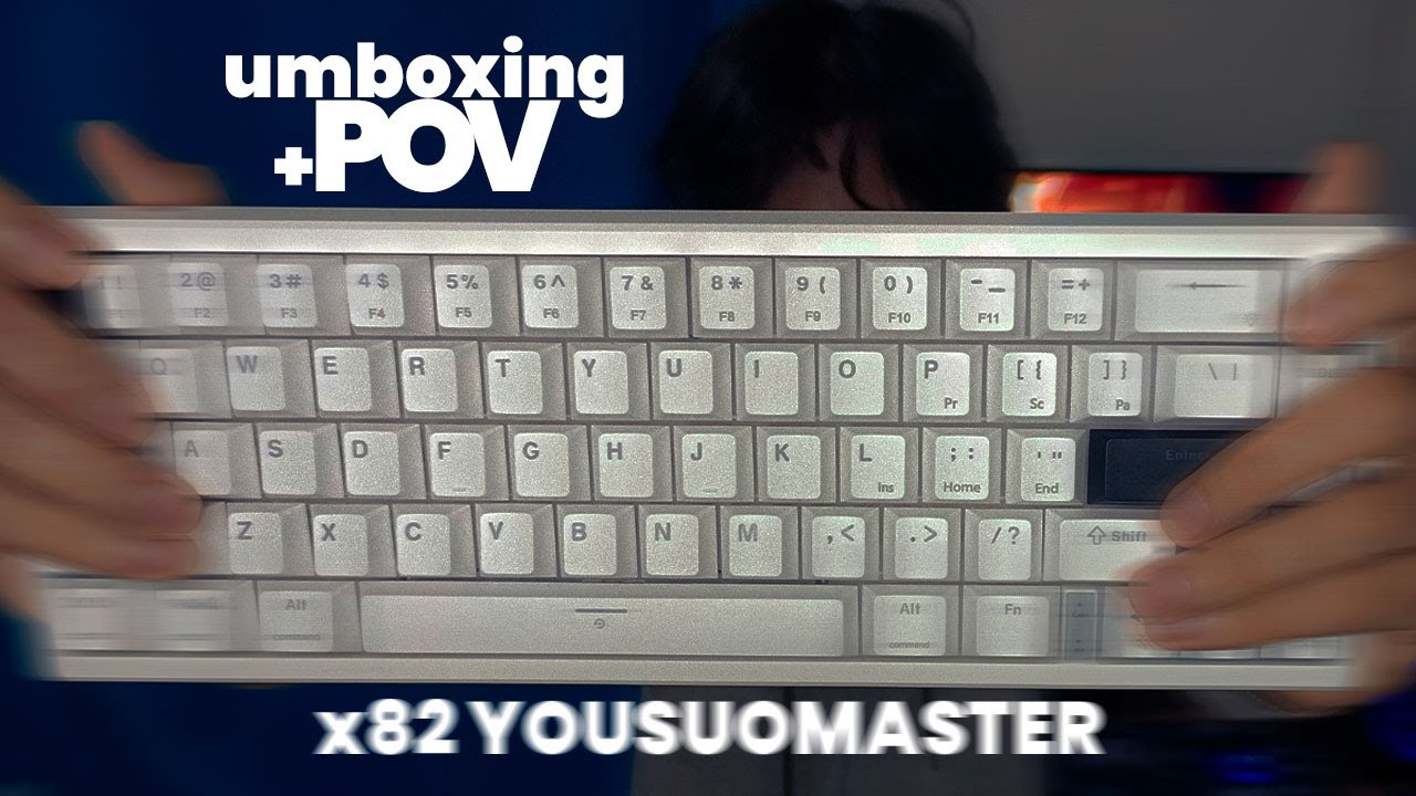 Teclado mecánico personalizado YOUSUOMASTER X82 #asmr #pov