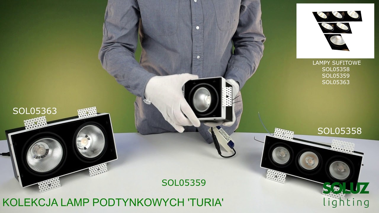 LAMPY SUFITOWE TURIA (SOL05358,SOL05359,SOL05363) Soluz Lighting