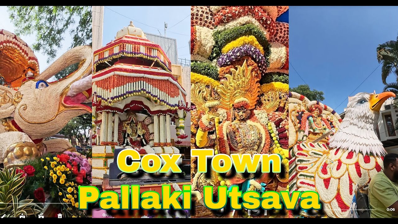 Cox town car festival | Grand flower car Pallaki | Bengaluru Cox town Dasara Utsava celebration 
