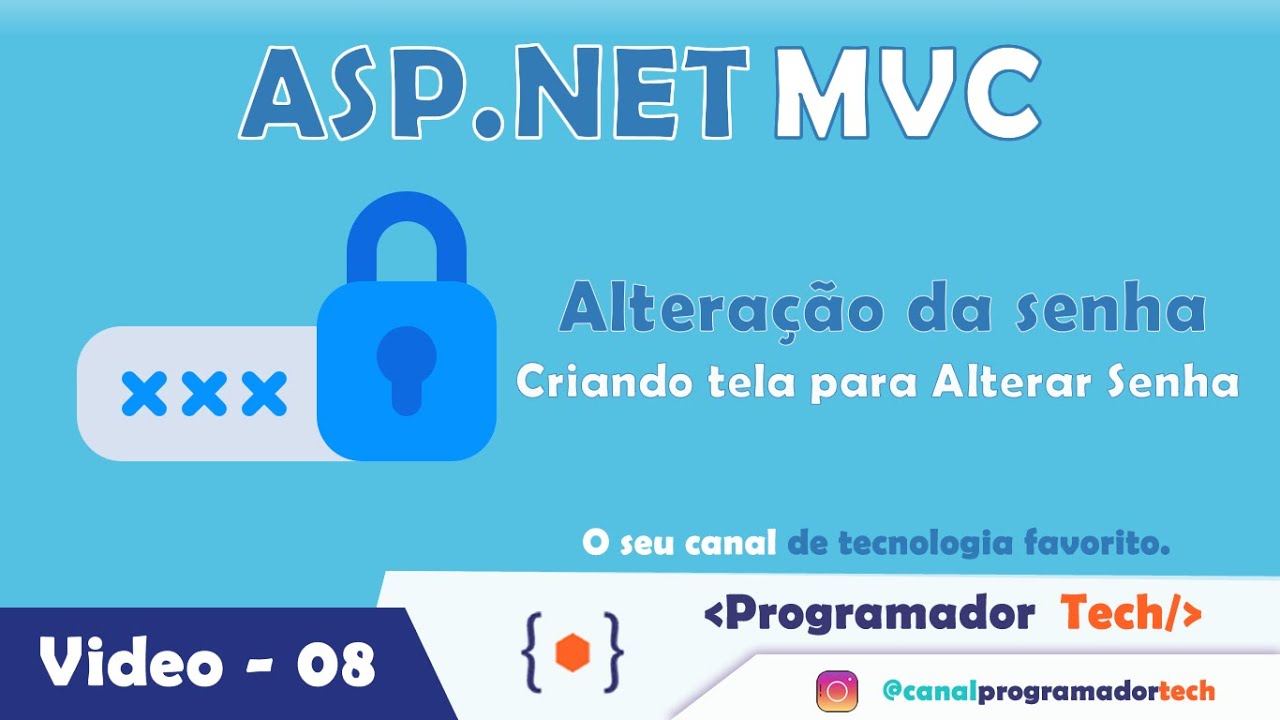 ASP.Net MVC - C# - Sistema de Cadastro de Contatos -  Criando Tela para Alterar Senha