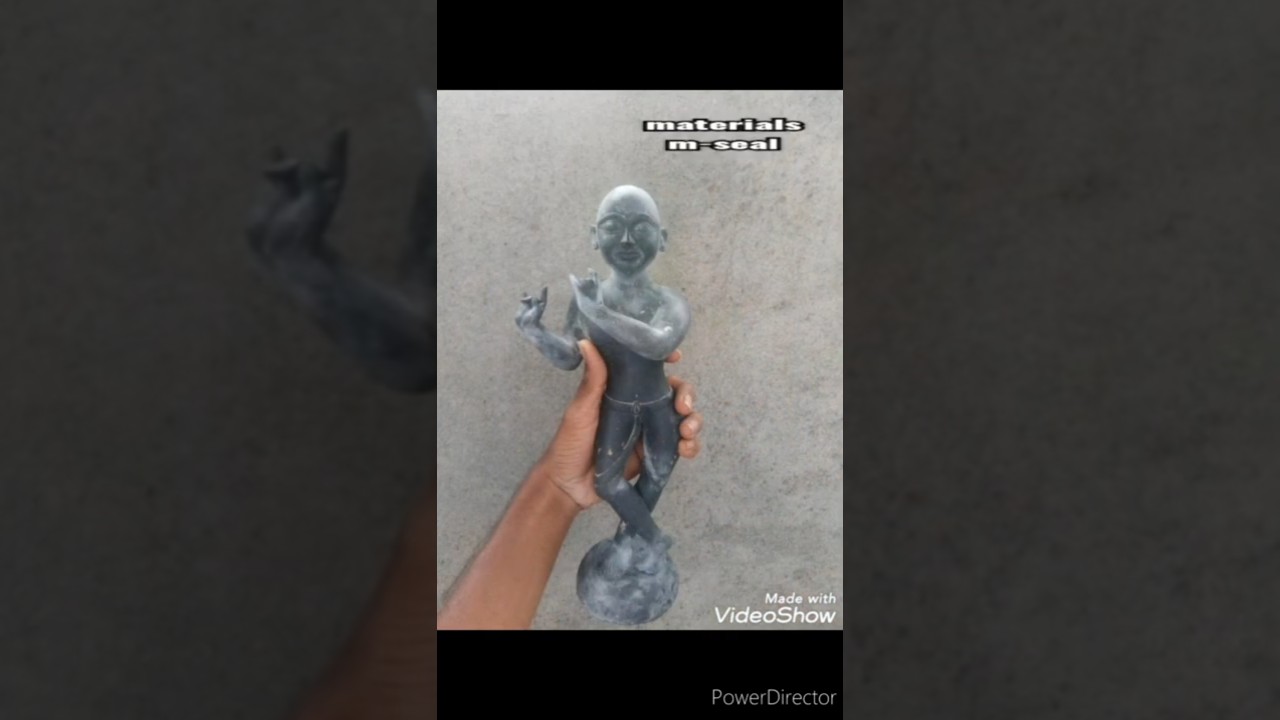 Krishna artwork paper mache and m-seal part 1 Artwork by sachin