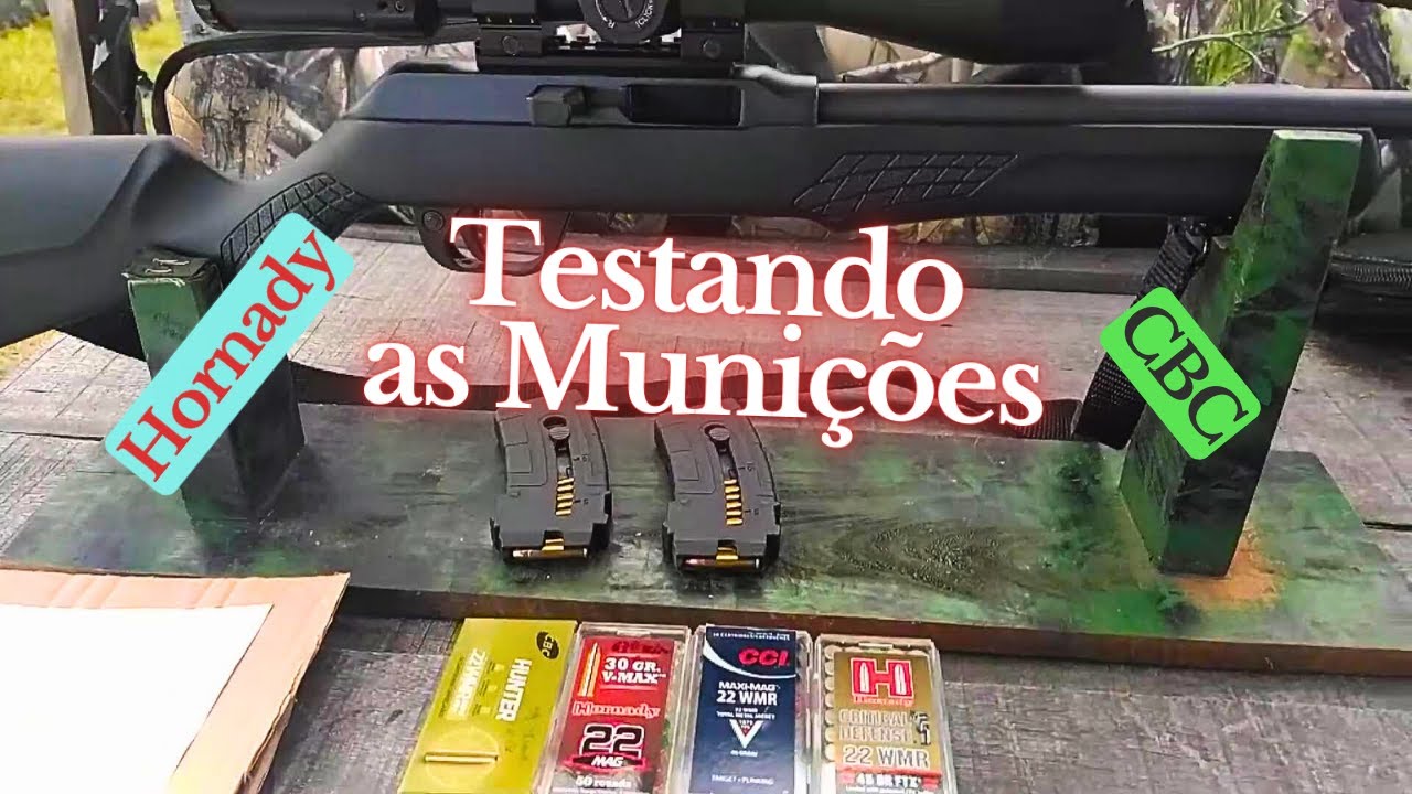 Testando as Munições HORNADY e CBC do .22 WMR!
