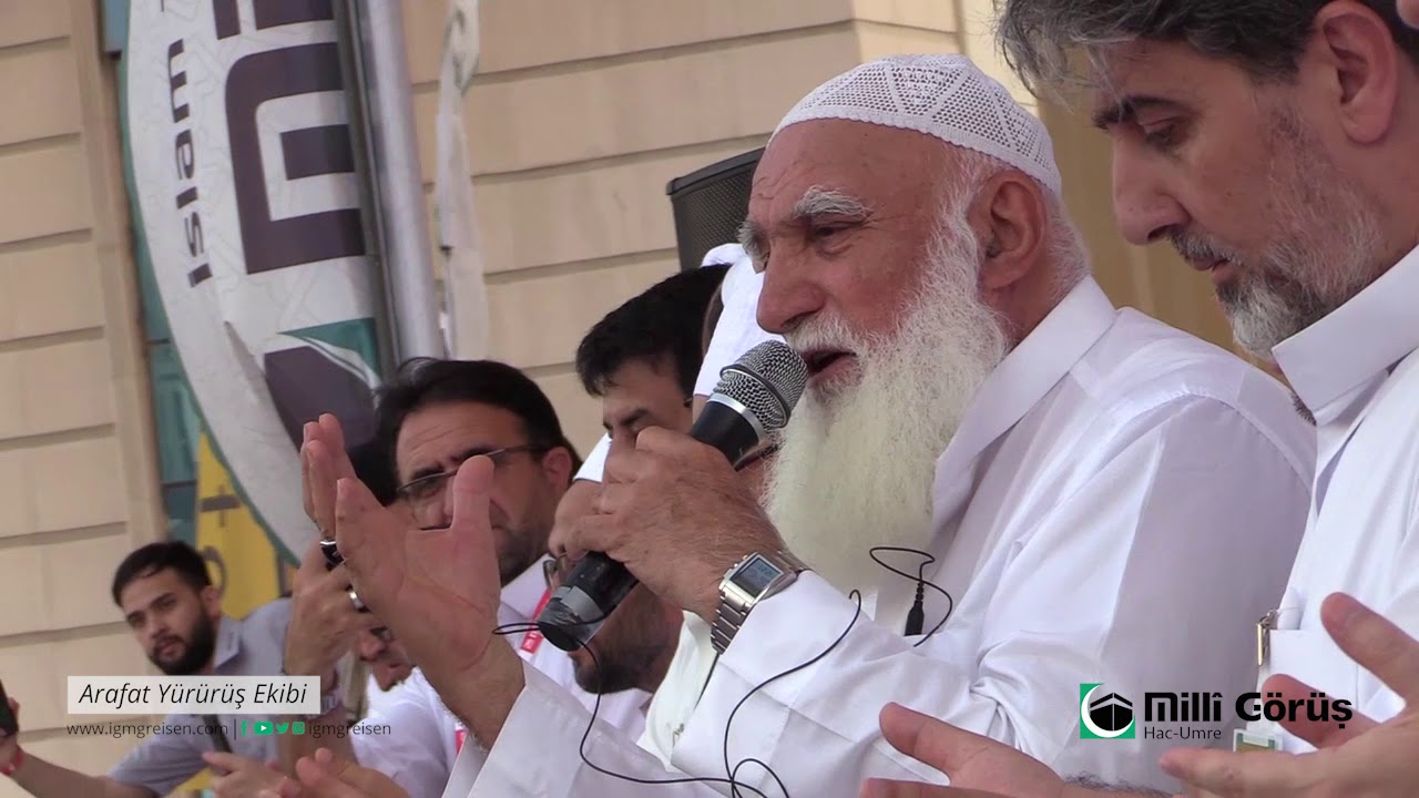 IGMG Hac Umre 50. yıl Arafat yürüyüş ekibi sabah saatlerinde dualarla uğurlandı