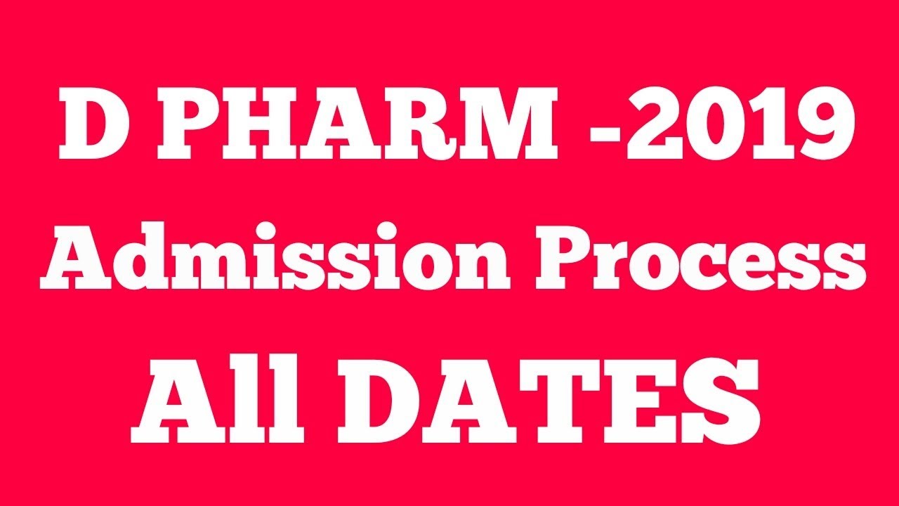D pharmacy Online Admission Process|All Important Dates|How To Take Admission In D pharmacy 2019