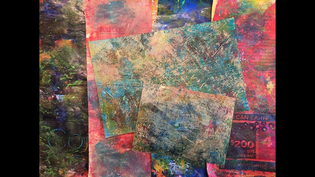 Liquid Acrylic Inks in my Creativation Junk Journal