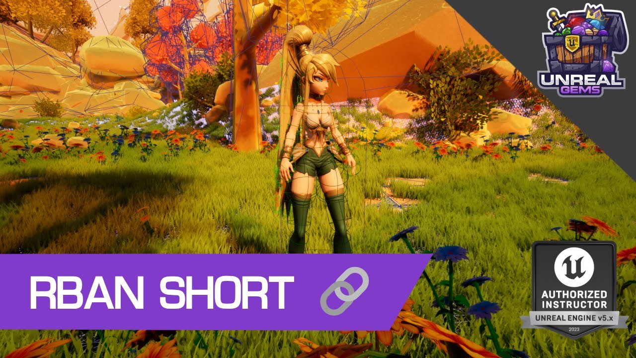 Short Hair Physics | RBAN Short Chains | #UE5