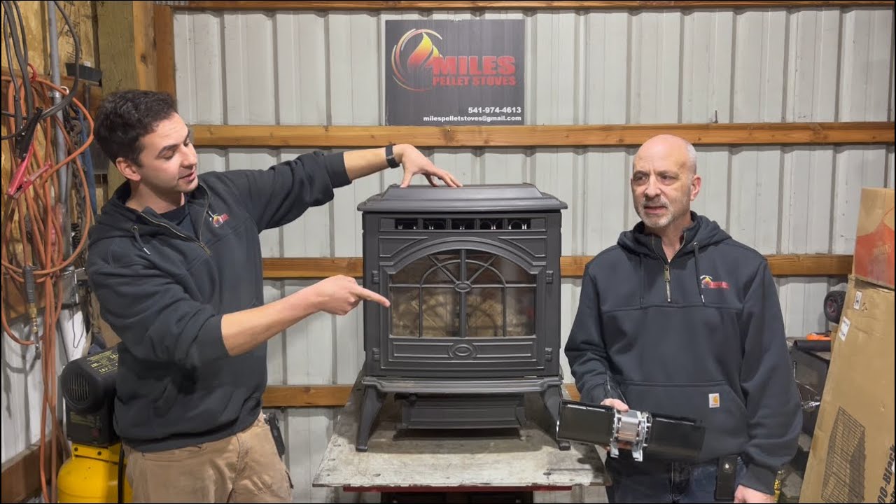 Quadra-Fire Castile Pellet Stove Convection Room Air Fan Replacement Repair Tutorial