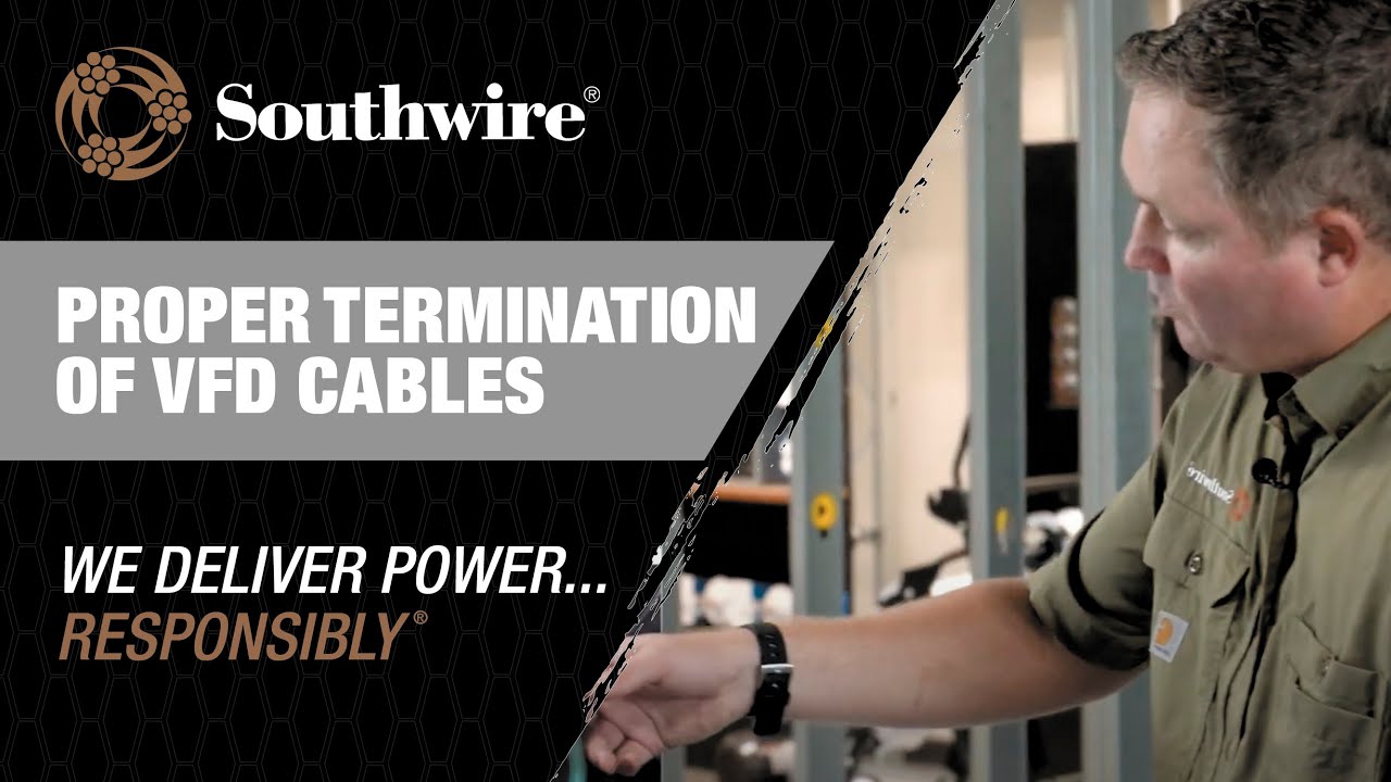 Proper termination of VFD cables