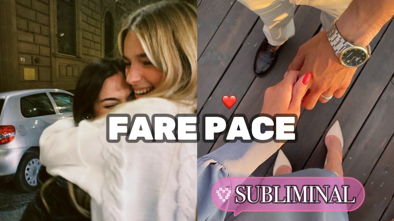 Subliminal per fare pace (amici, relazioni, parenti), adatto per uomini e donne