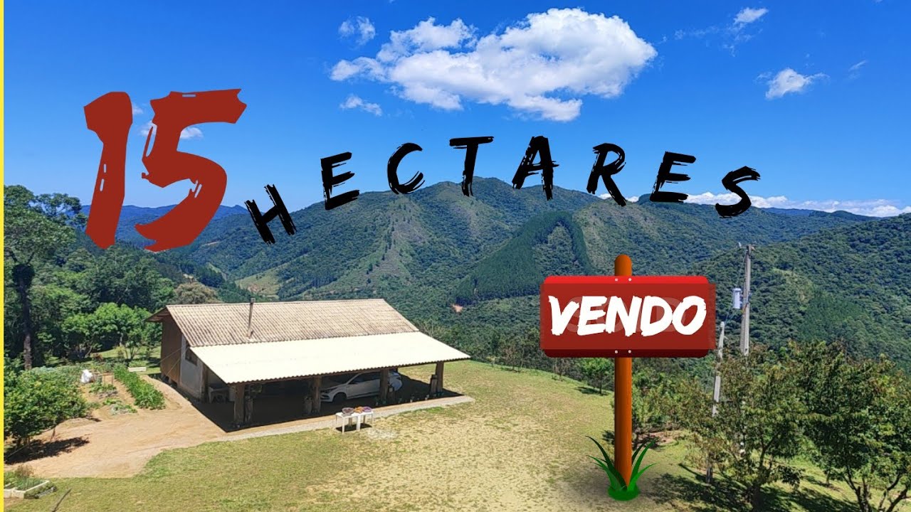 VENDO - Sítio na Serra Catarinense em Anitápolis - 15 hectares - Cachoeira