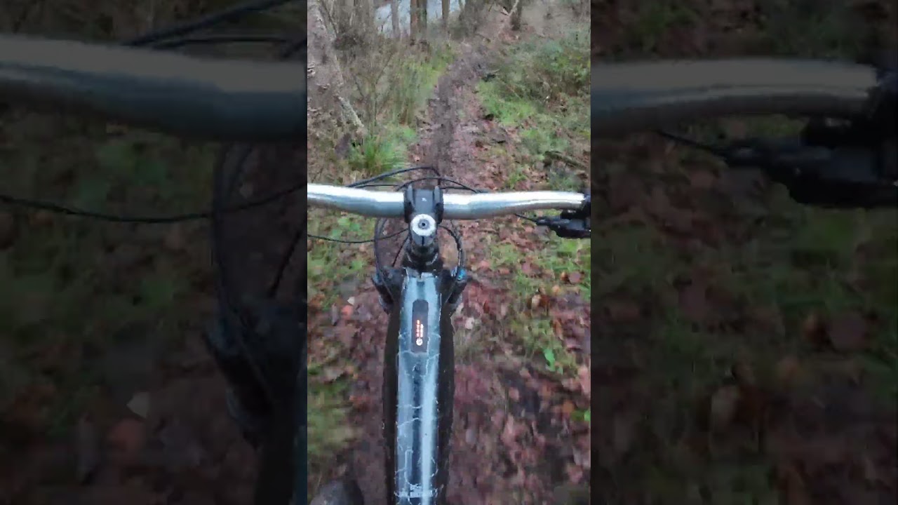 Spass auf nassen Trails