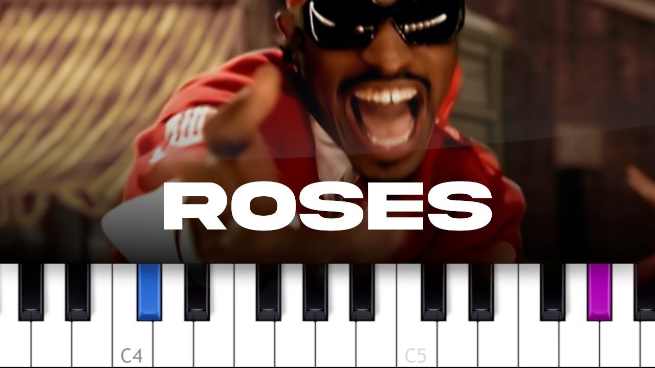Outkast - Roses  (piano tutorial)