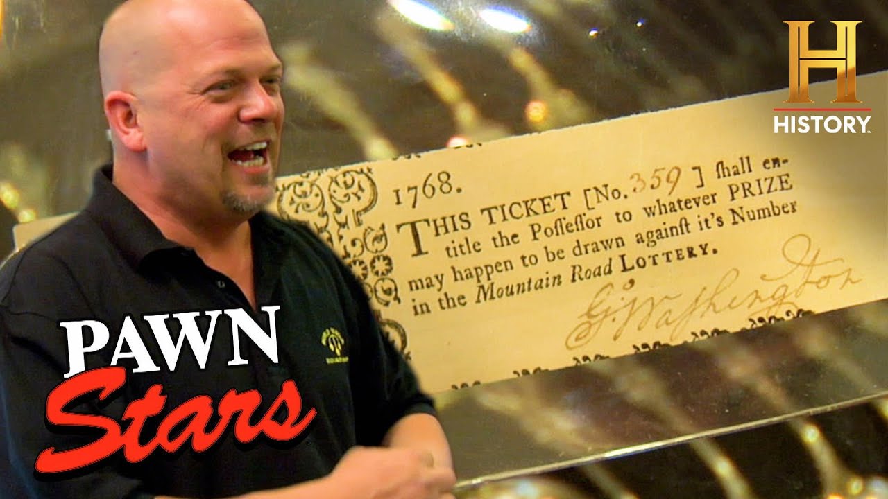 THOUSANDS for George Washington Signed Lottery Ticket (Season 2) | Pawn Stars