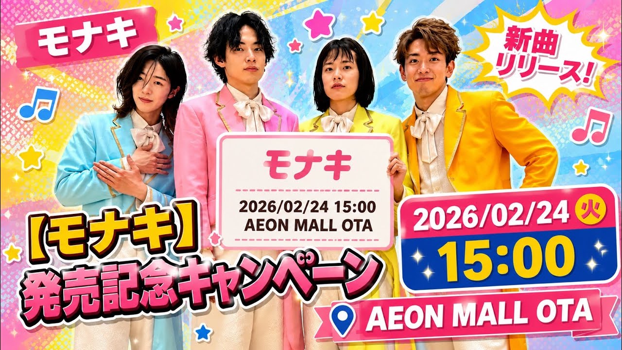 【モナキ】ほぼノーカット｜260224 15:00｜イオンモール太田