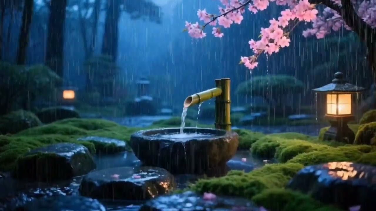 Rain & Piano at Night 🌧️ Dark Forest Music for Deep Sleep