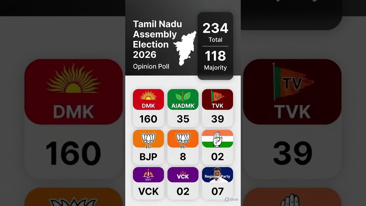 Tamilnadu assembly election new opinion poll survey #tamilnadupolitics #tamilshorts #dmk #tvkvijay
