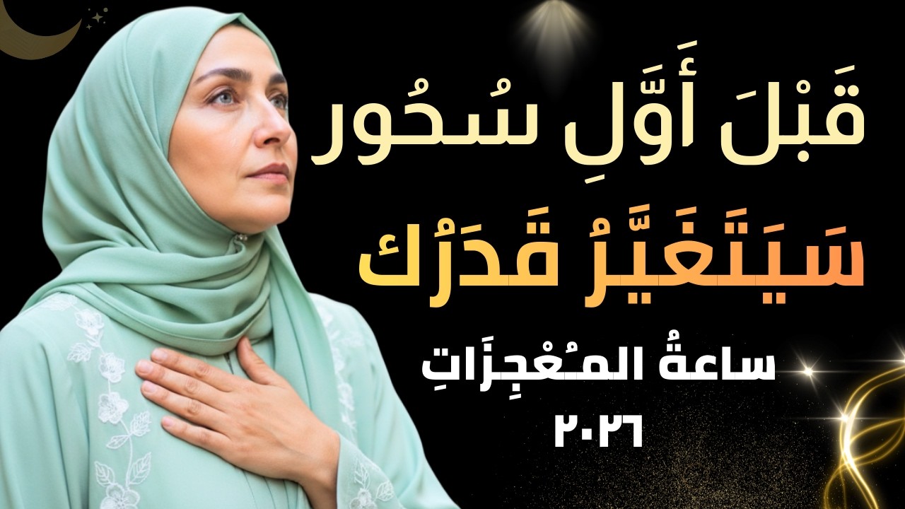 ليلة المعجزات: ما الذي يجب أن تفعله قبل أول سحور في رمضان 2026