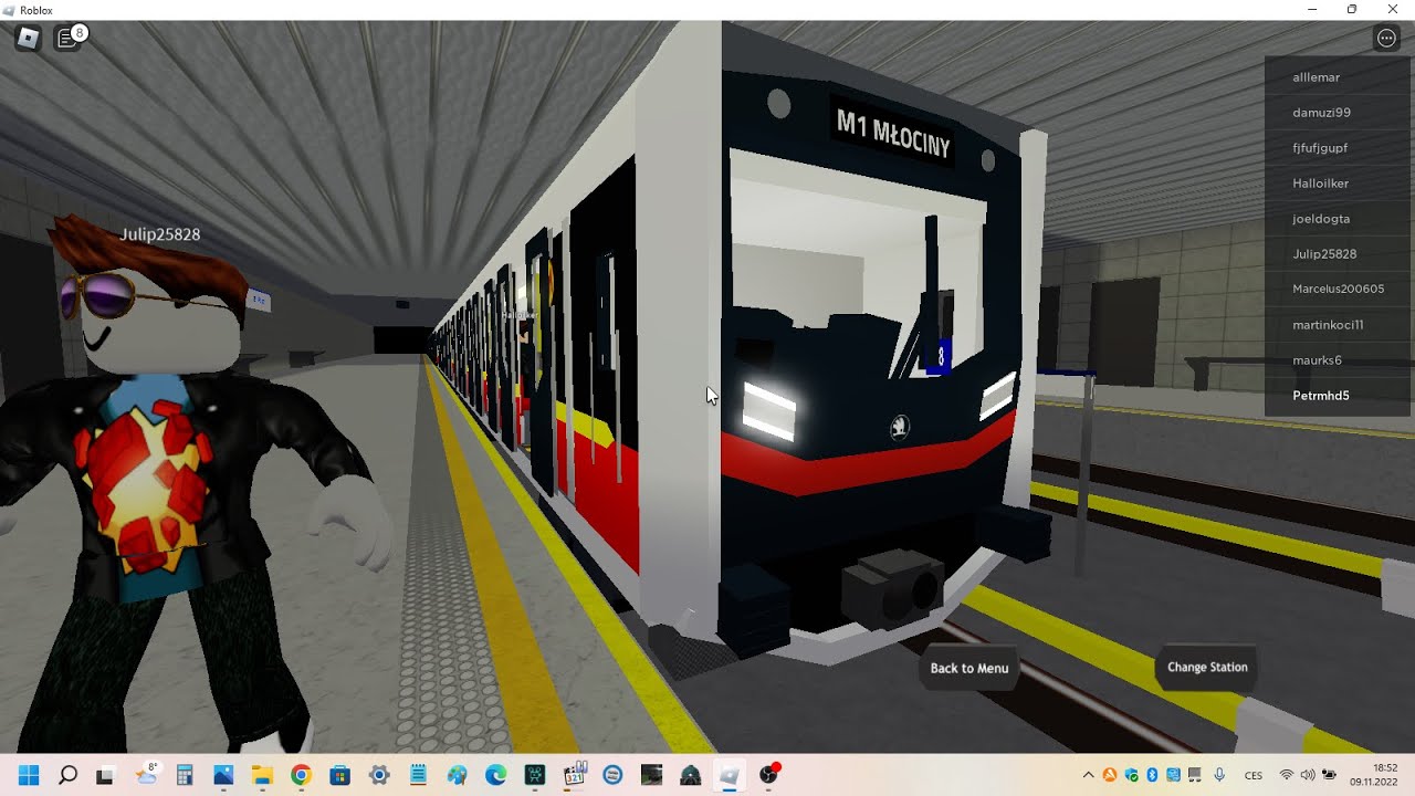 Warsaw Metro Roblox Škoda Varsovia Linka M1 Kabaty - Młociny