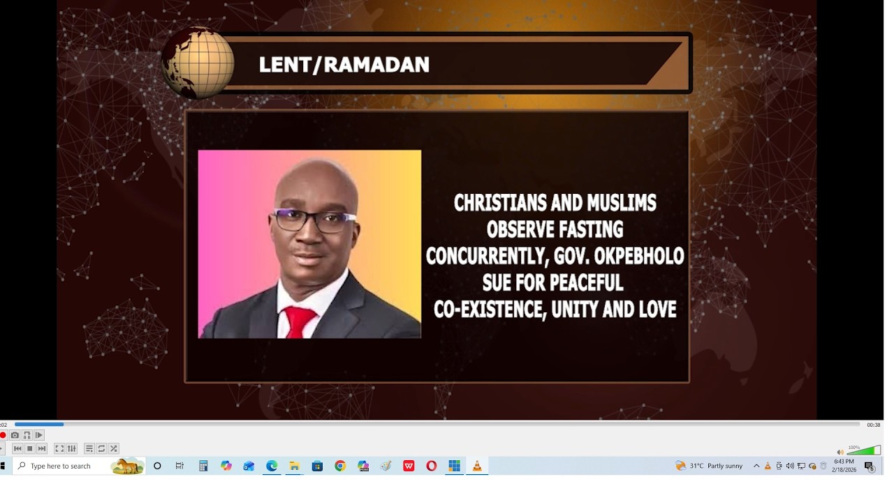 NTA BENIN MAIN NEWS, WEDNESDAY 18TH FEBRUARY 2026