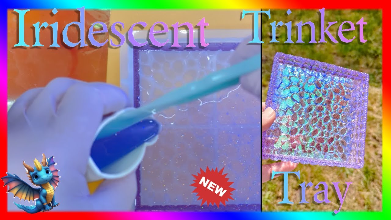 Square Resin Art Tray - STONE EFFECT Base + EXTRA TECHNIQUE!