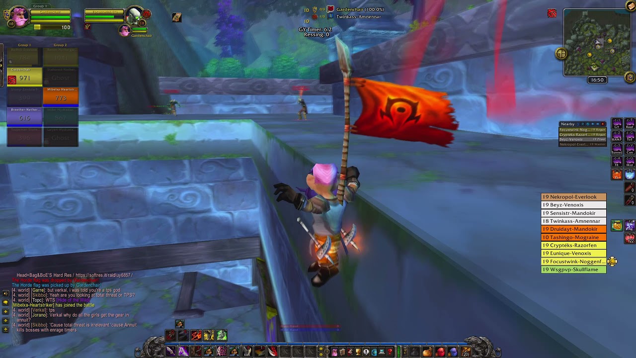 level 16 rogue fc'ing, chop up from 1 hour game (2 v 6)