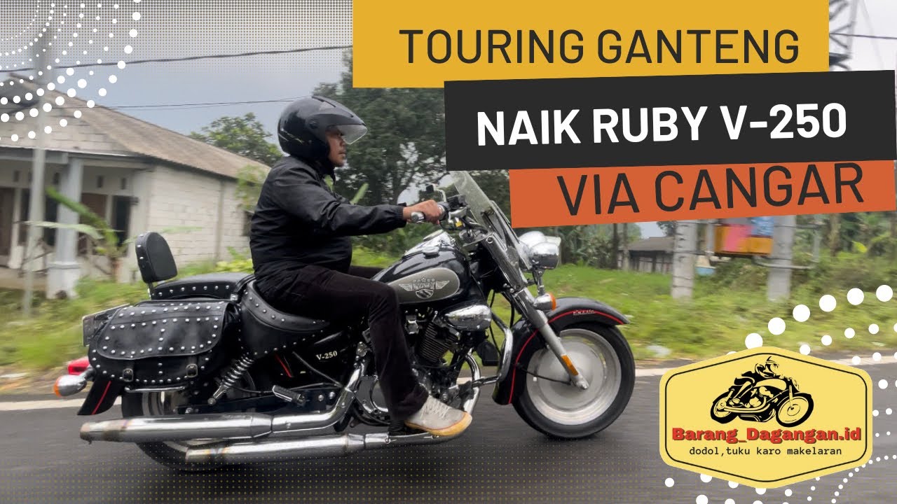 Touring naik Kaisar Ruby V-250 Surabaya - Batu Via Cangar Skalian Motor Sold out #kaisar #ruby250