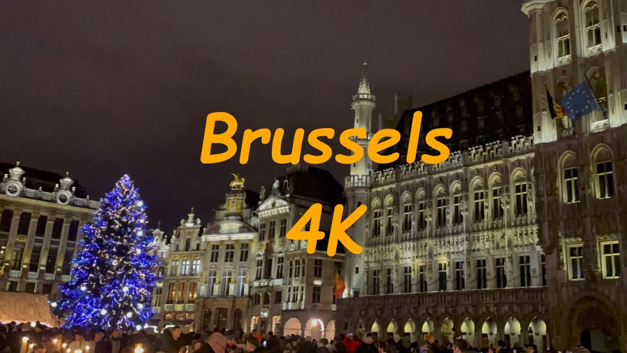 4K|Top attractions in Brussels, the capital city of Belgium | Christmas in Brussels