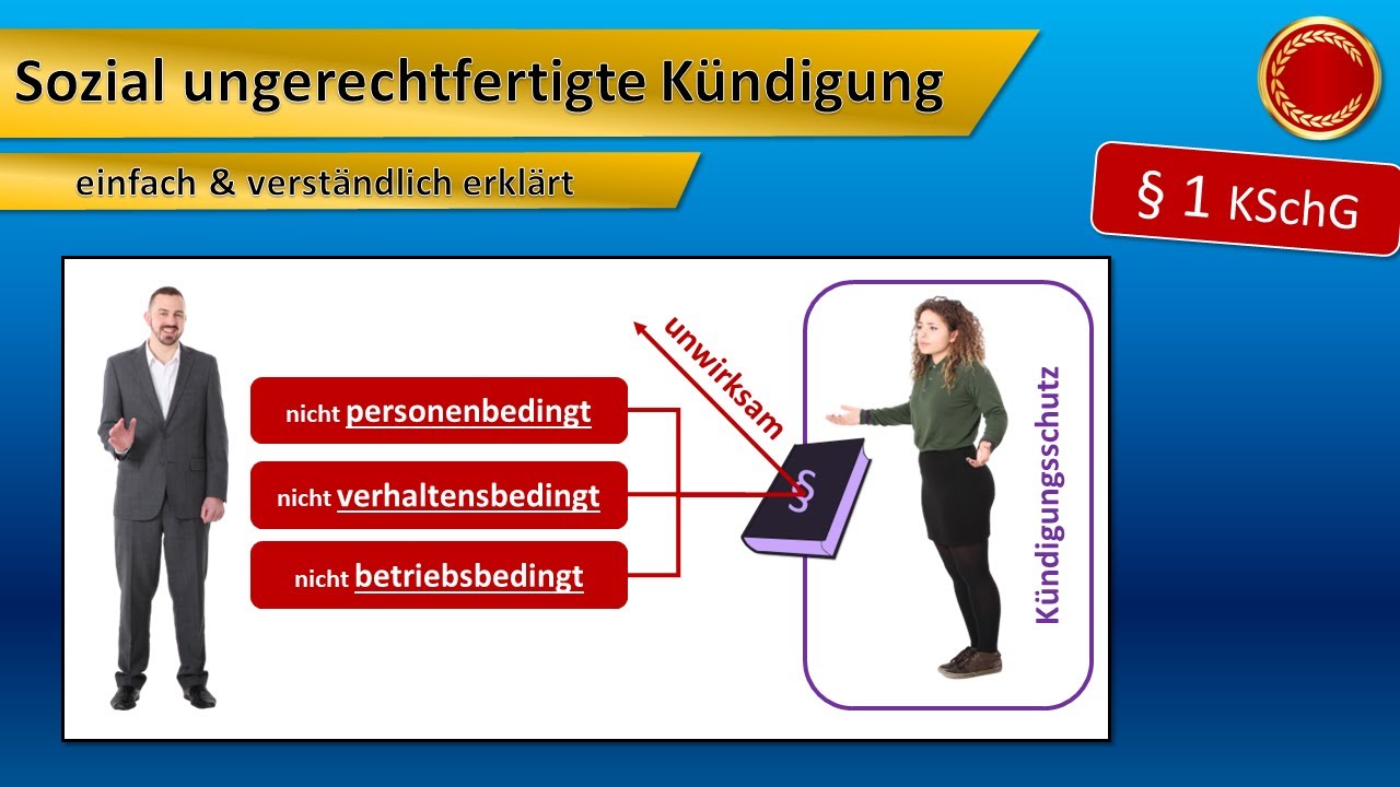 § 1 KSchG // Sozial ungerechtfertigte Kündigung - 👨🏼‍🎓 EINFACH ERKLÄRT 👩🏼‍🎓