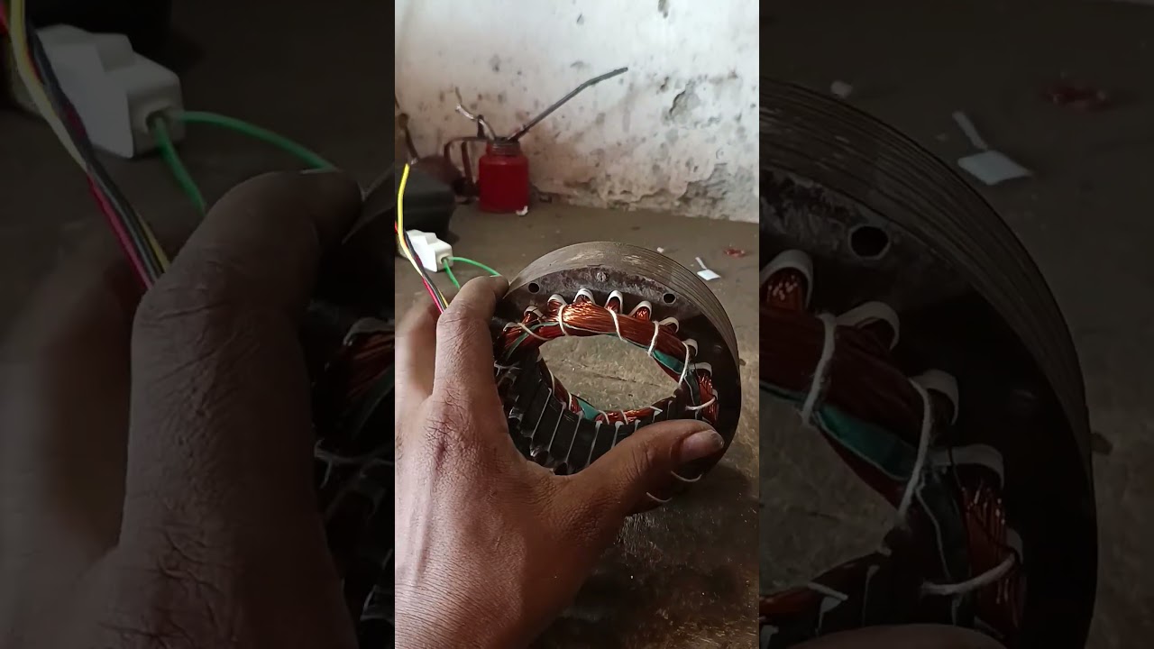 30mm high speed stend fan winding #seekhoelectric #stendfan #ceilingfan #generator
