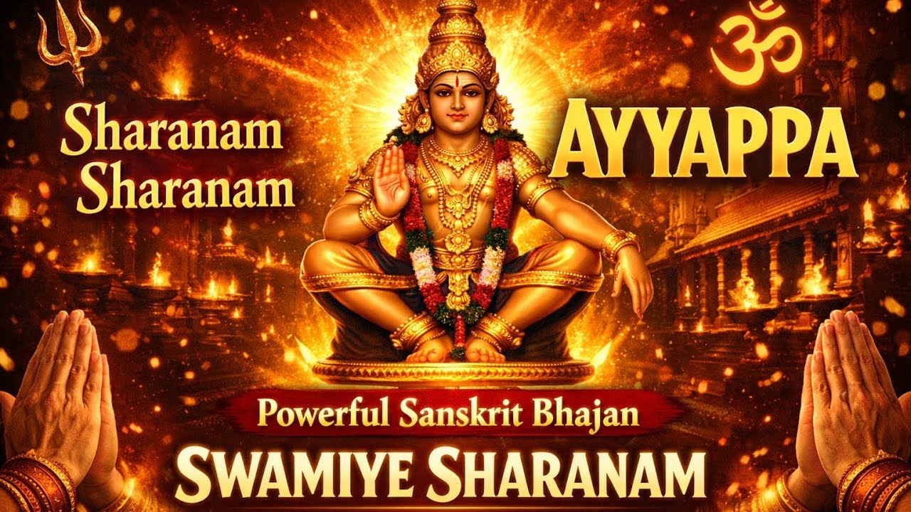 Sharanam Sharanam Ayyappa 🙏 | Powerful Sanskrit Ayyappa Bhajan | Harivarasanam Energy