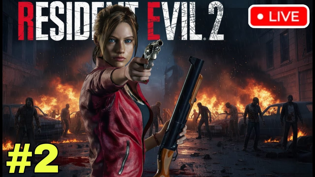 I SURVIVED LEON CAN I SURVIVE CLAIRE 😨 | • RESIDENT EVIL 2 • || LIVE 🔴