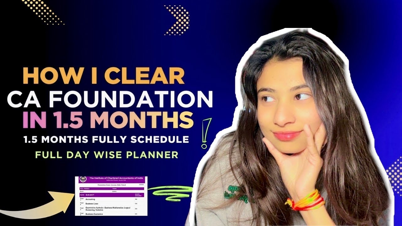 How I cleared CA FOUNDATION in 2nd Attempt | MISTAKES YOU SHOULD AVOID | Last 1.5 months strategy✅