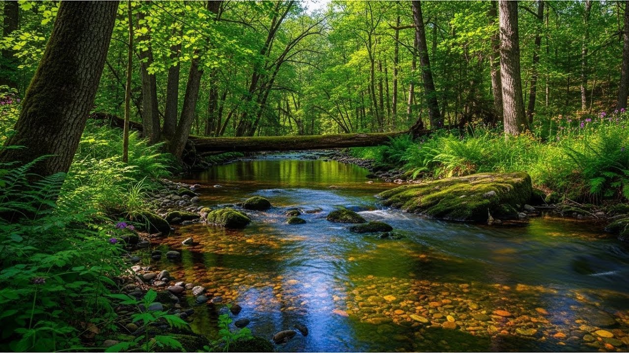 Natural River Water Sounds for Deep Sleep Anxiety Relief and Inner Peace | For Anxiety Relief