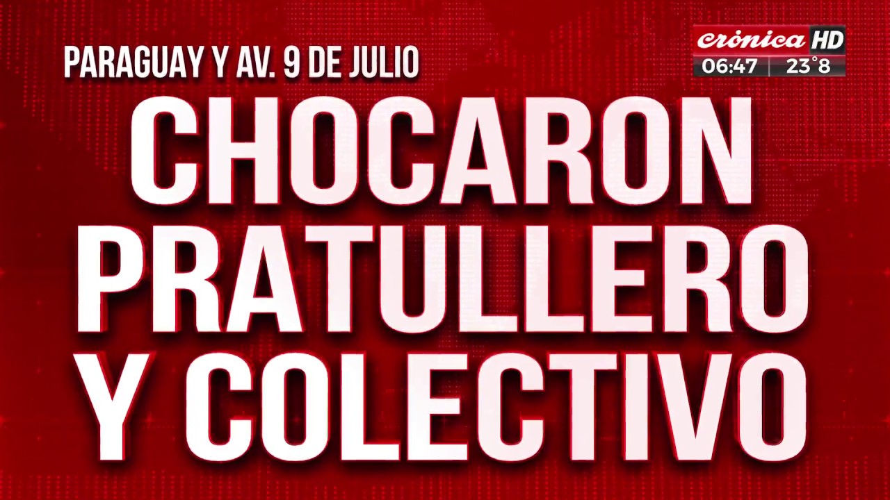 Chocaron un patrullero y un colectivo en el centro porteño