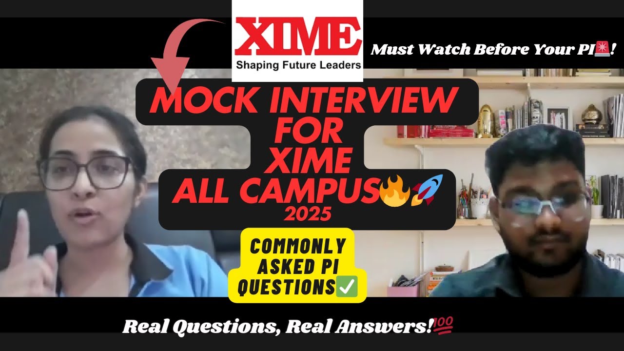 XIME Bangalore Mock PI Session: Real Questions || XIME  Interview Experience 2025 |Convert your call