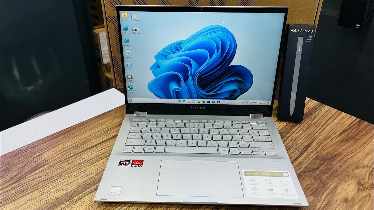 Asus Vivobook s14⚡️Flip x360 Ryzen 5 5600H Touch With Pen 🖊️ Under 53k Unboxing & Review🔥