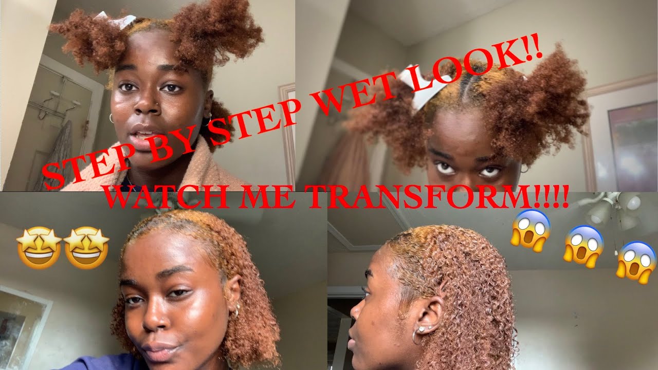 🦋 WET LOOK ON 4A/4B HAIR l NATURAL HAIR 🦋