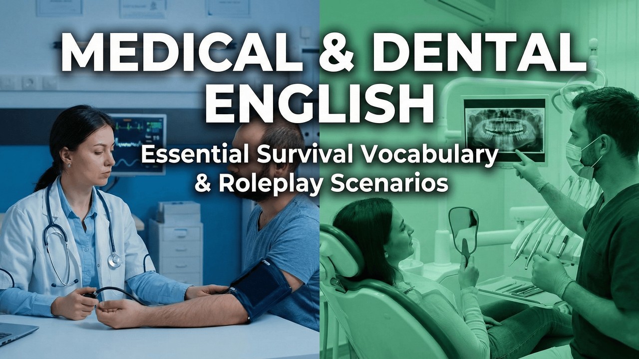 English at the Doctor & Dentist: Health Vocabulary Roleplay & Survival Terms