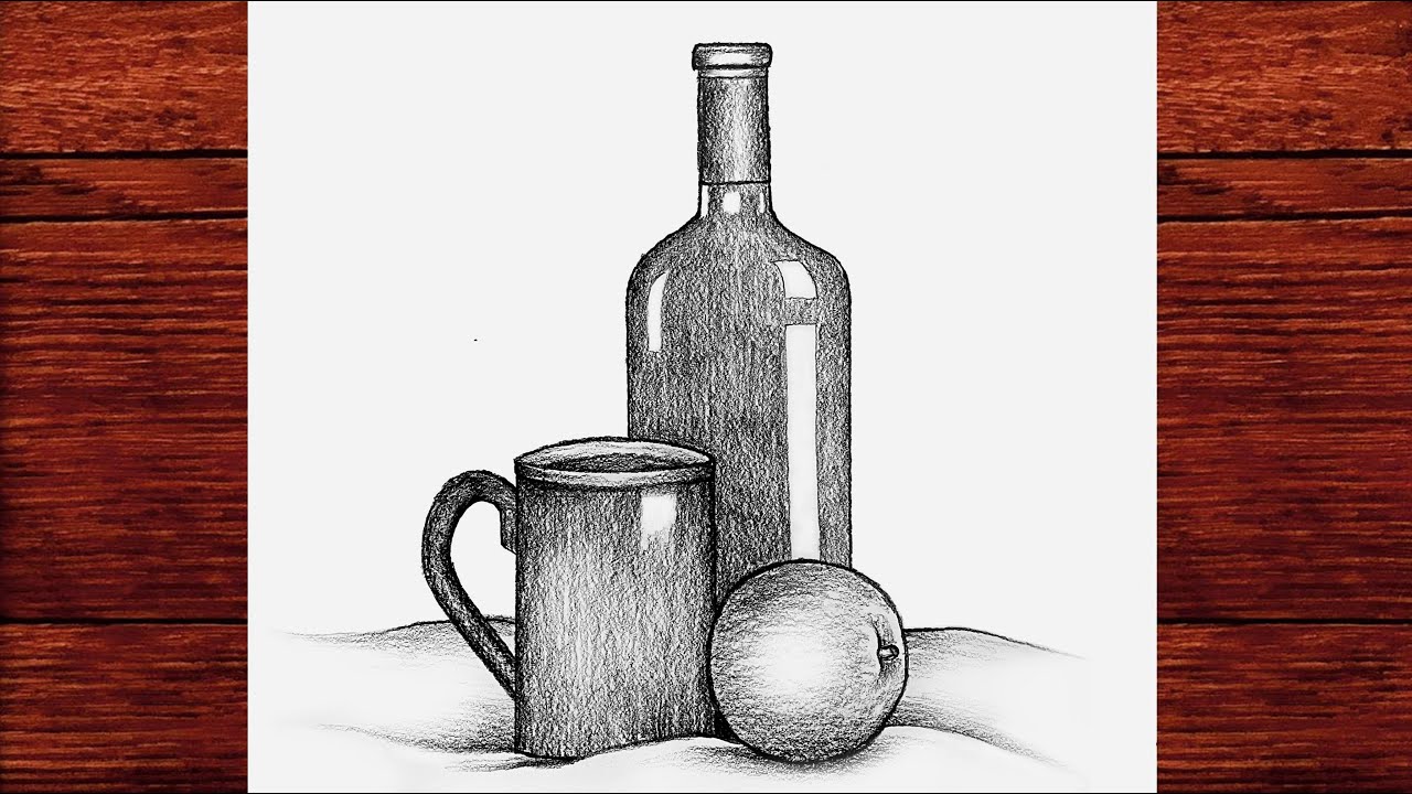 Natürmort Çizimi Nasıl Yapılır - Karakalem Natürmort Çizimleri - Çizim Mektebi Easy Drawing [2022]