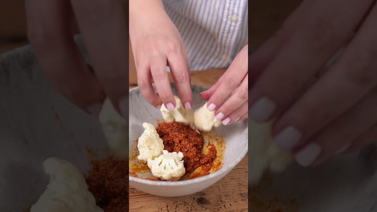 Crispy Air-fried Cod with Roasted Cauliflower #SteamCoooking #Smeg #COF01 #QuickRecipes