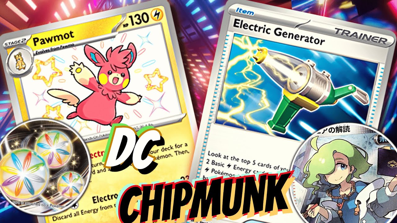 Pawmot Deck. 🐿️⚡ Hyper Discharge! W/ Reversal Energy, Spark & Giovanni's Charisma. PTCGL