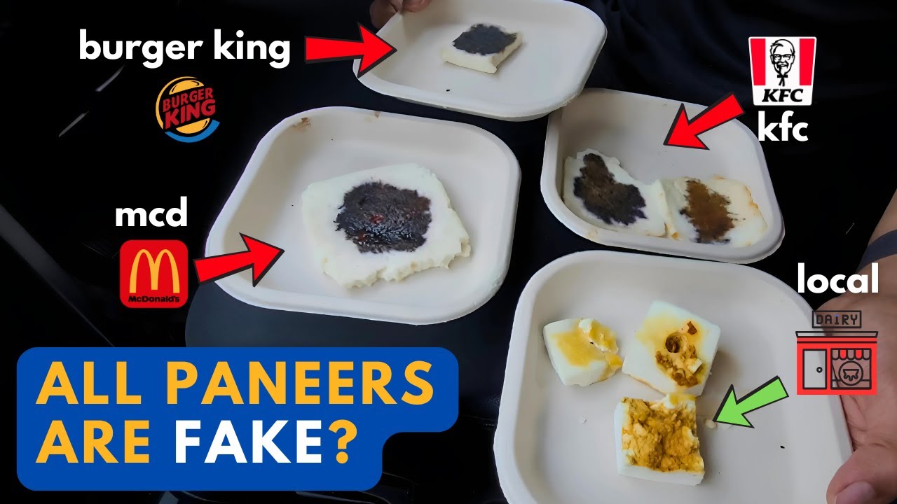 All Fast Food Paneers Are Fake? Iodine Test Shocking Results!!