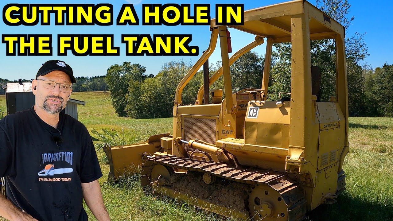 Fixing My CAT D3's Fuel System & Exhaust. Cutting Open The Fuel Tank.